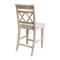 Whitewood Industries Solid Wood Canyon Counter Height Double X-Back Dining Stool - 24" Seat Height S-472 - alternate 3